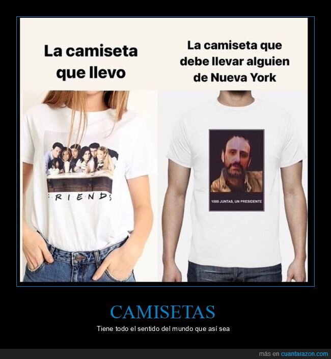 aquí no hay quien viva,camiseta,friends,nueva york