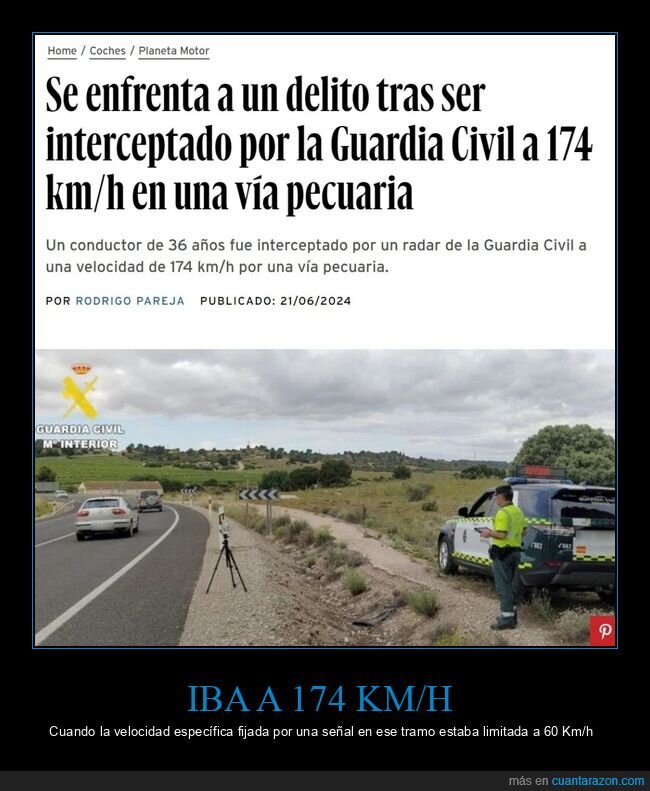 velocidad,guardia civil,delito