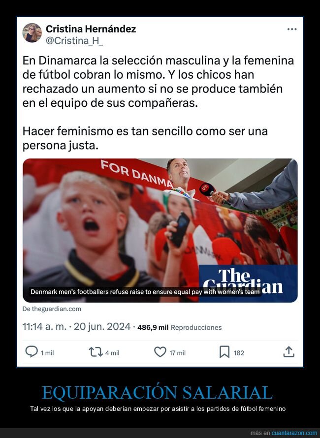 dinamarca,selección,fútbol femenino,salarios