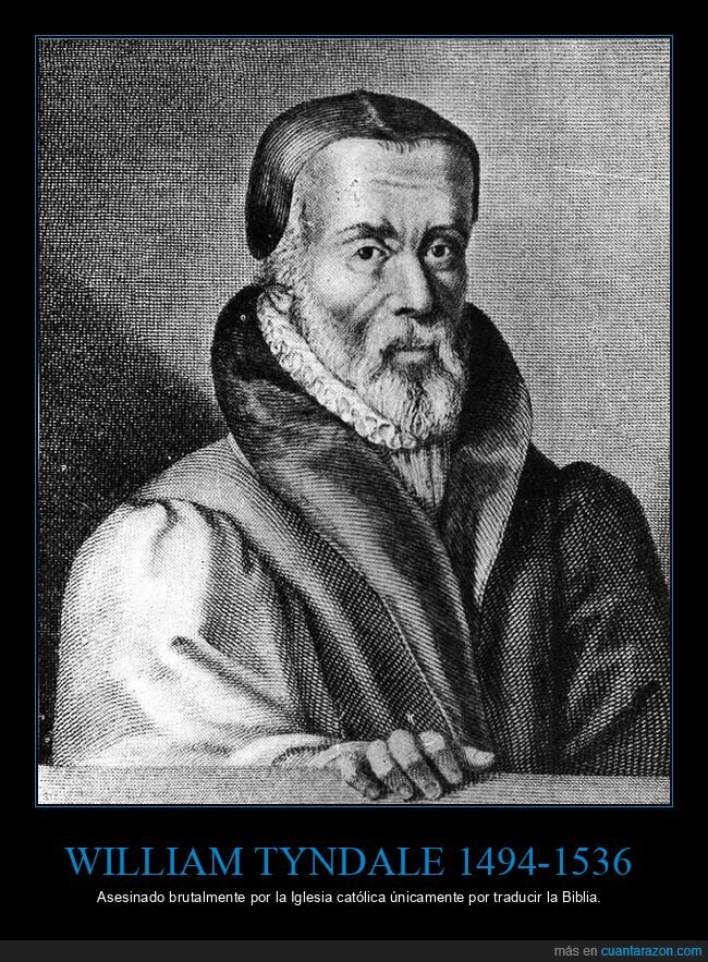 william tyndale,traducir,biblia,hoguera