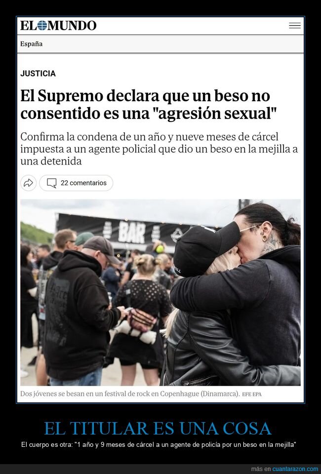 beso,agrasión,policía