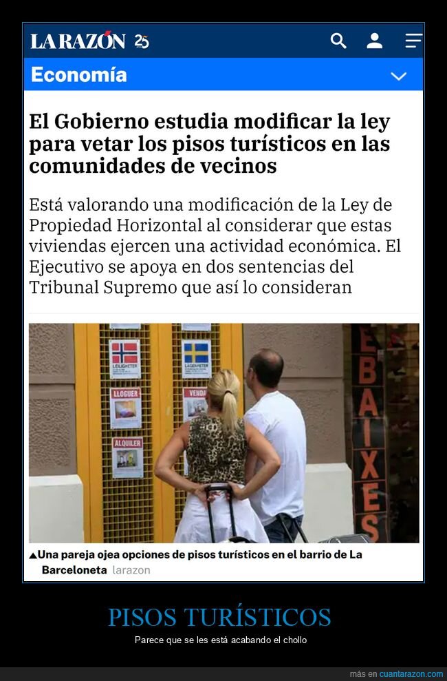 pisos turísticos,vetar,comunidades