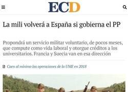 Enlace a Parece que podría volver la mili...