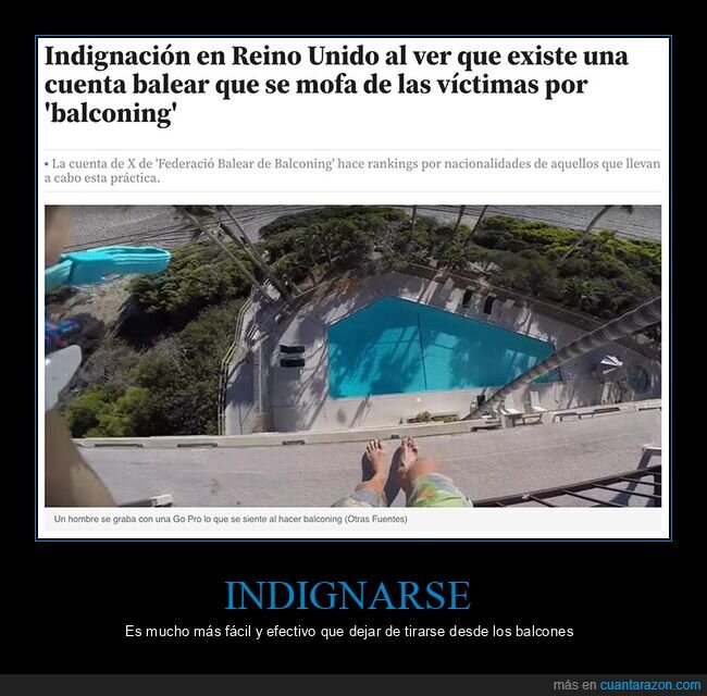 balconing,indignación,reino unido