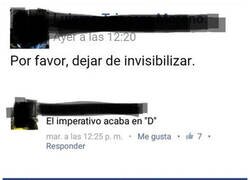 Enlace a Parece no tener muy claro qué es el imperativo...