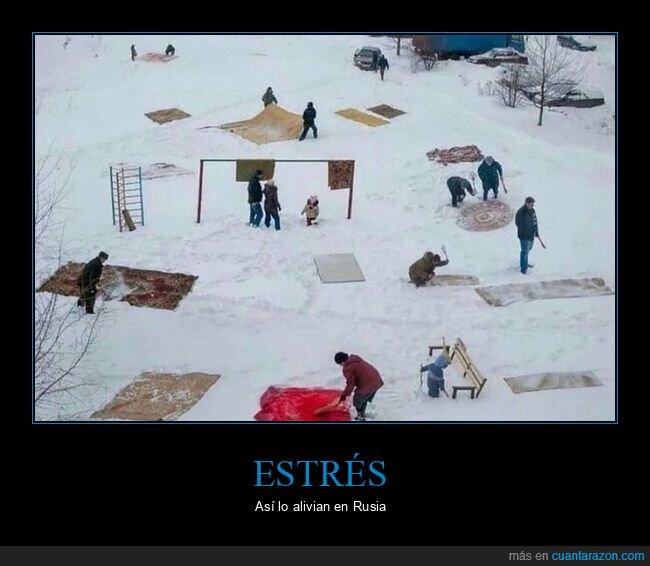 alfombras,nieve,rusos