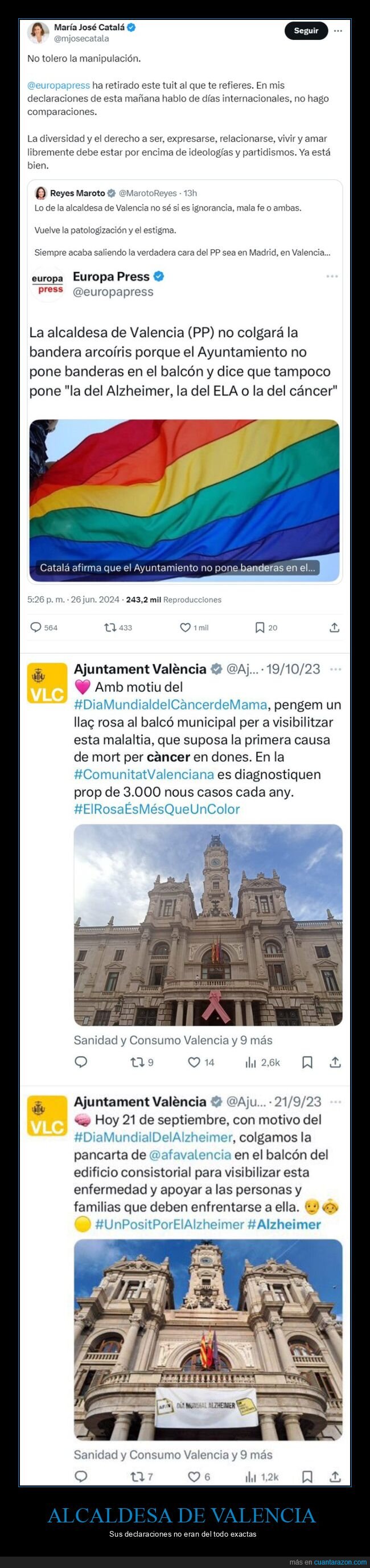 maría josé catalá,banderas,políticos