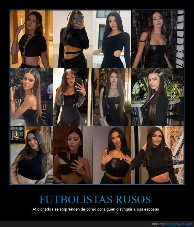 distinguir,esposas,futbolistas,rusos