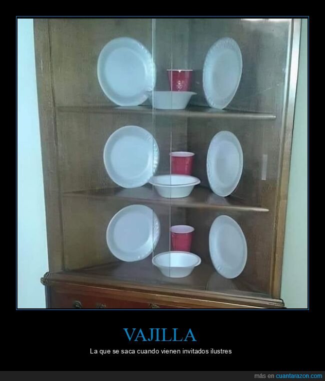 vajilla,plástico,mueble