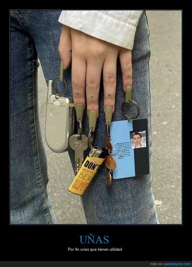 uñas,llaveros