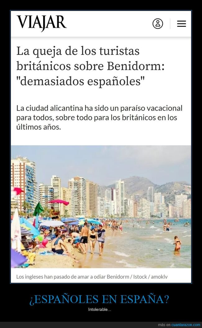 queja,turistas,británicos,benidorm