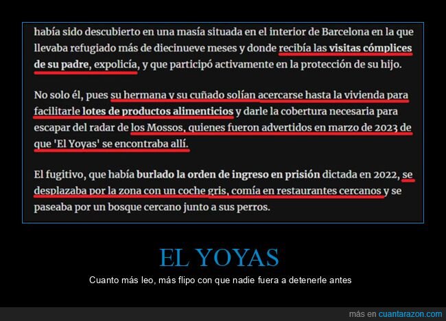 el yoyas,arresto