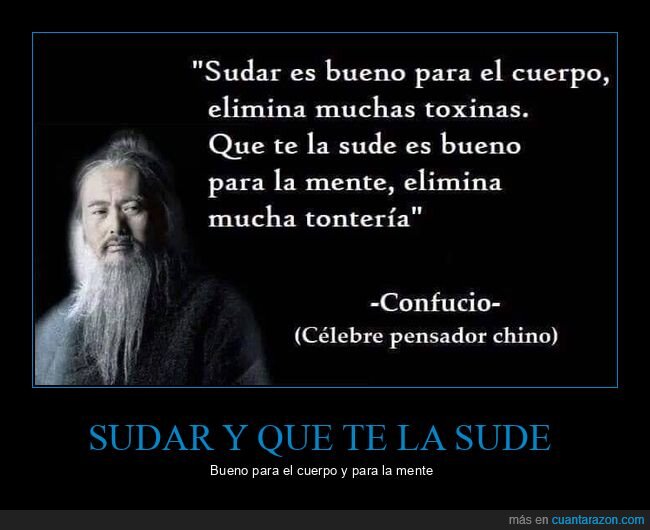 sudar,bueno,cuerpo,mente