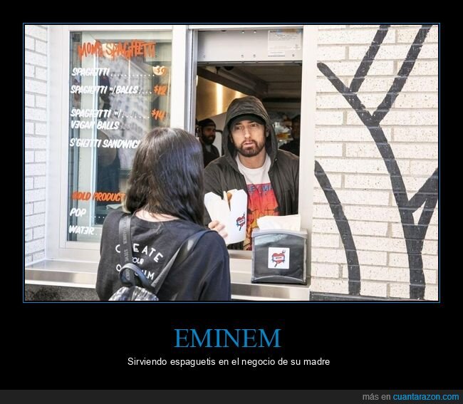 eminem,espaguetis,madre