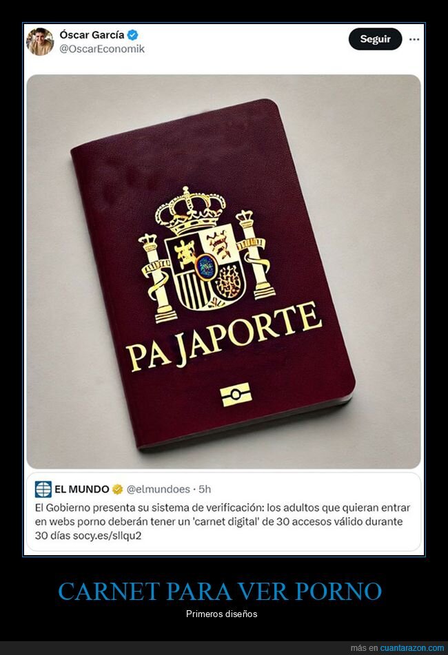 carnet digital,pajaporte