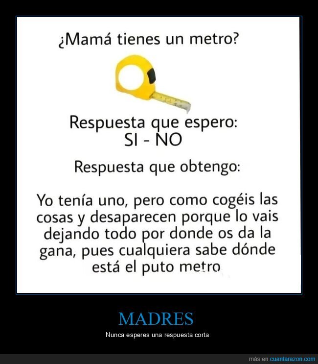 madre,metro,respuesta