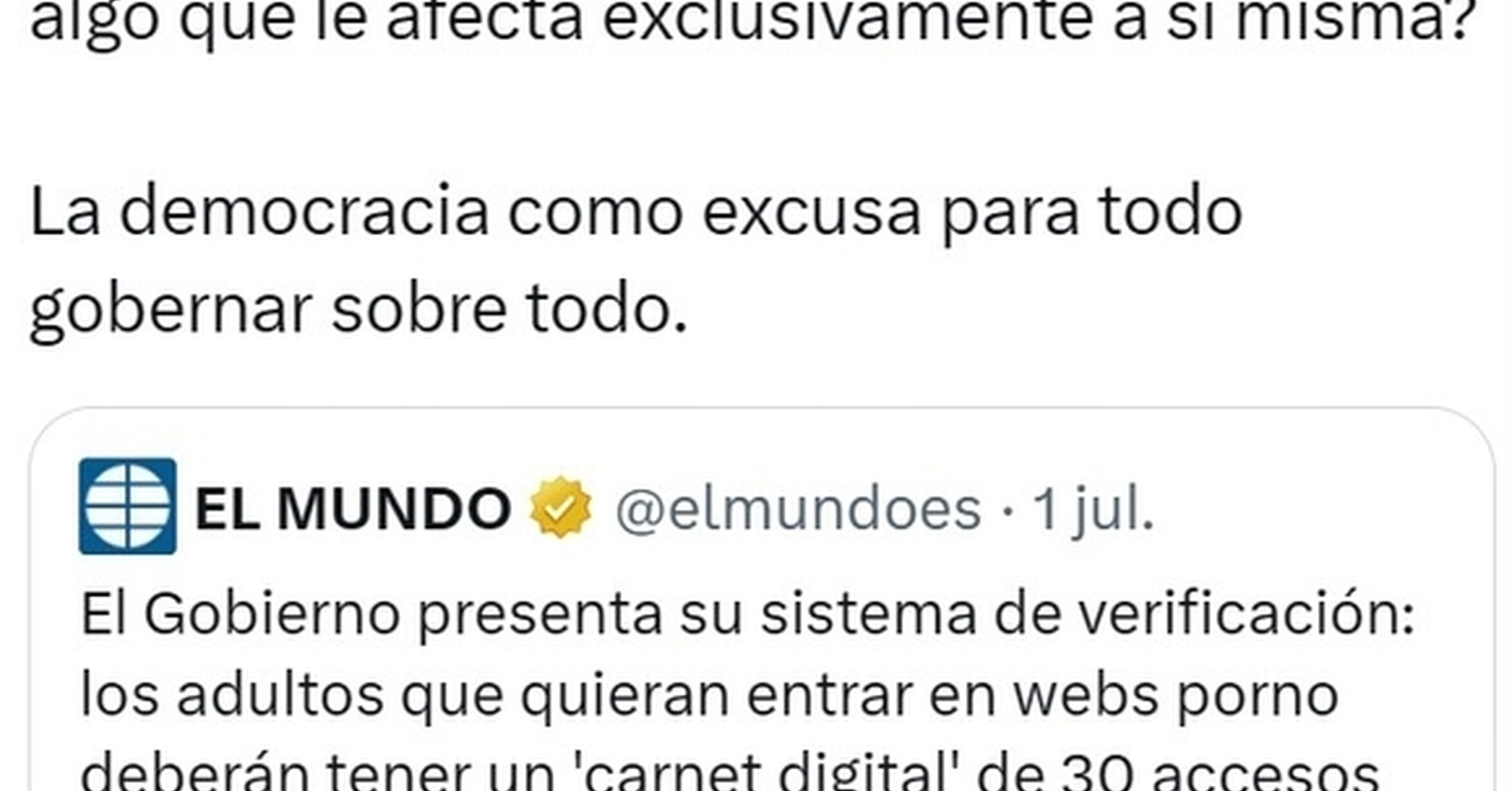 ¡Cuánta razón! / Esto no le parece razonable a nadie...