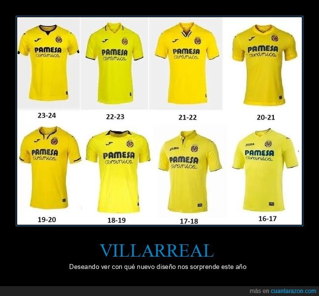 villarreal,camisetas,diseño