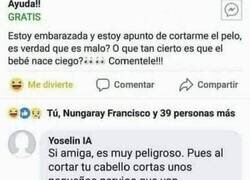 Enlace a Los peligros de cortarse el pelo estando embarazada