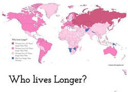 Enlace a Diferencias de longevidad entre géneros según el país