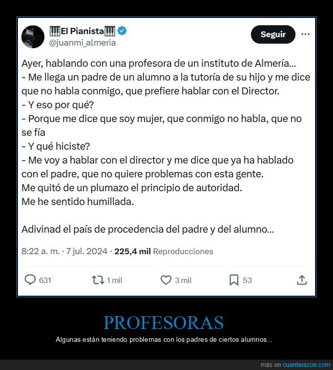 profesora,padre,alumno,hablar