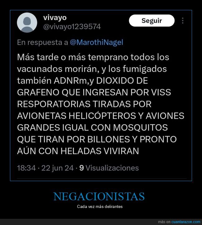 negacionistas,antivacunas,conspiranoicos