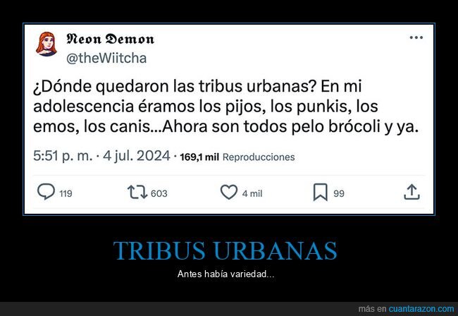 pelo brócoli,tribus urbanas