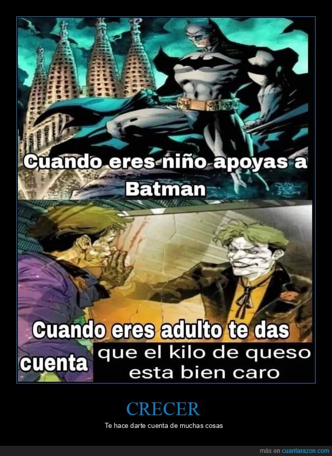 niño,batman,joker,queso,caro