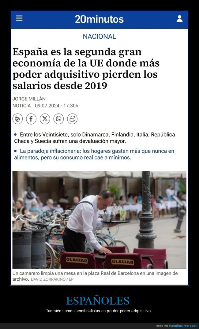 españa,poder adquisitivo,perder,salarios