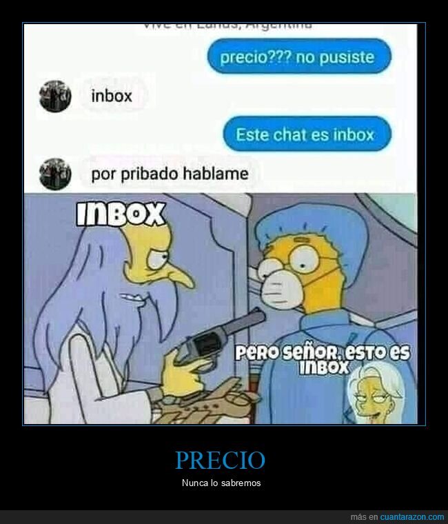 precio,inbox,chat