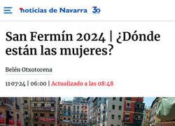 Enlace a Pocas mujeres en San Fermín