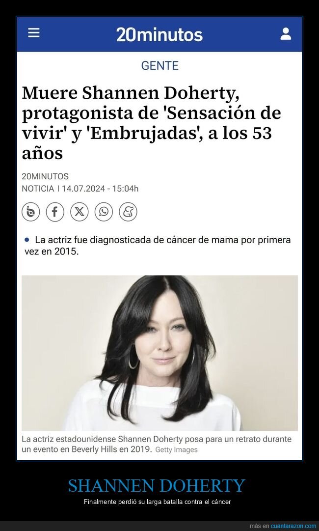 shannen doherty,muerte,dep