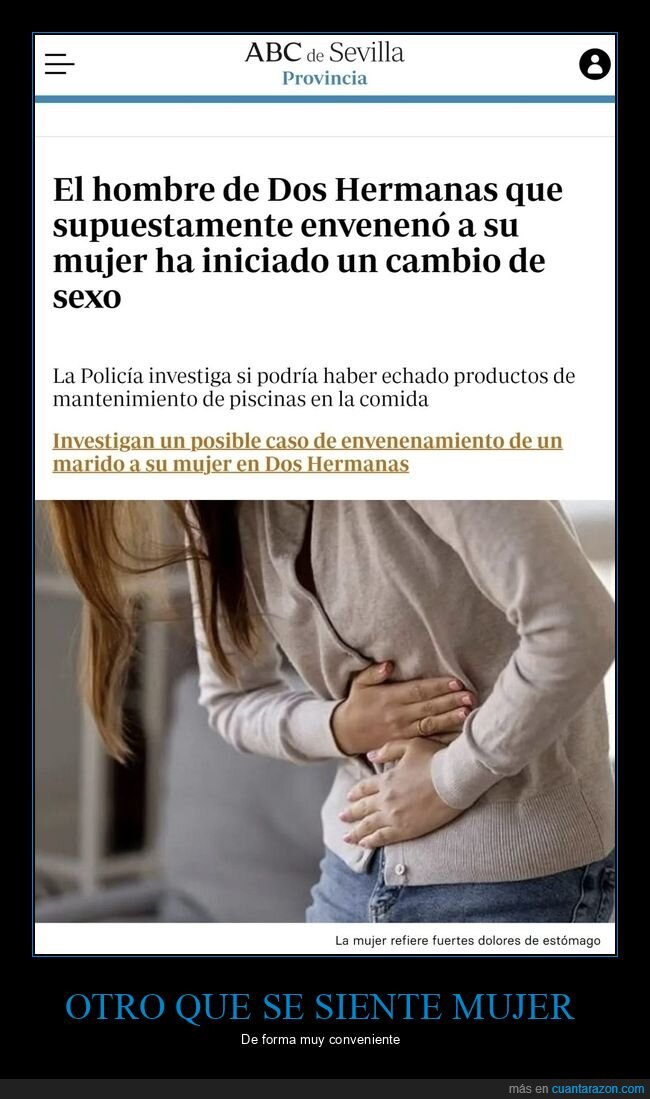 envenenar,mujer,cambio de género