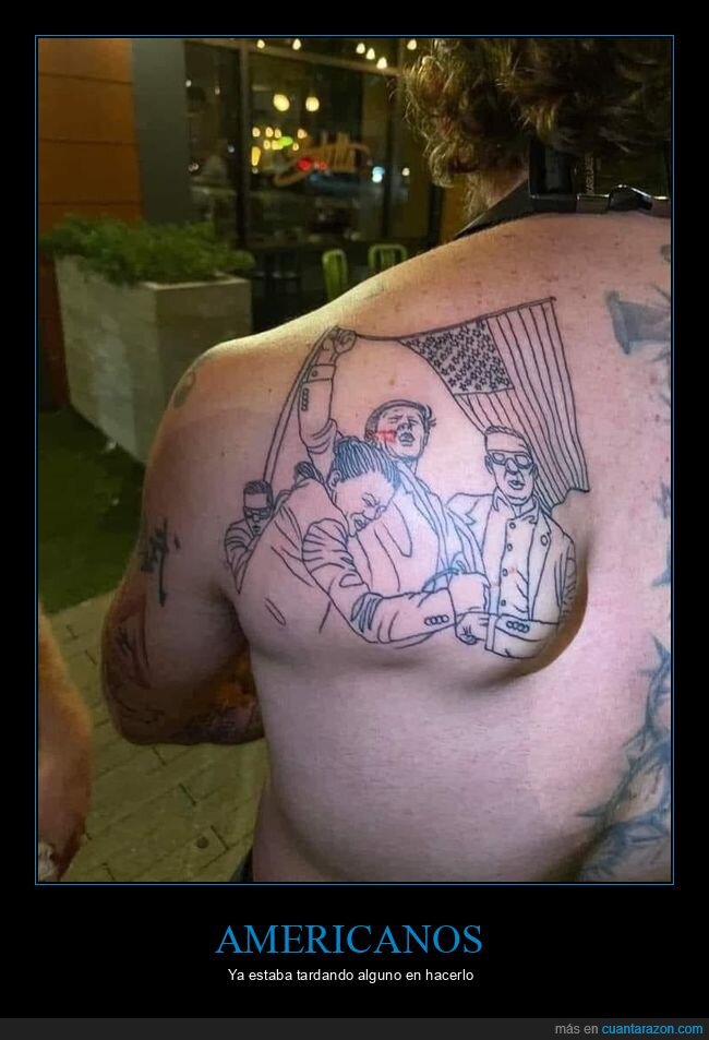 donald trump,políticos,tatuaje,atentado