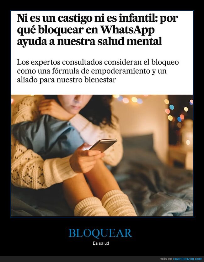 bloquear,salud mental,whatsapp