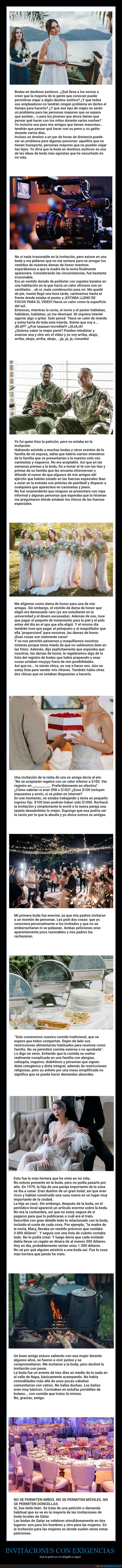 Invitaciones,exigencias