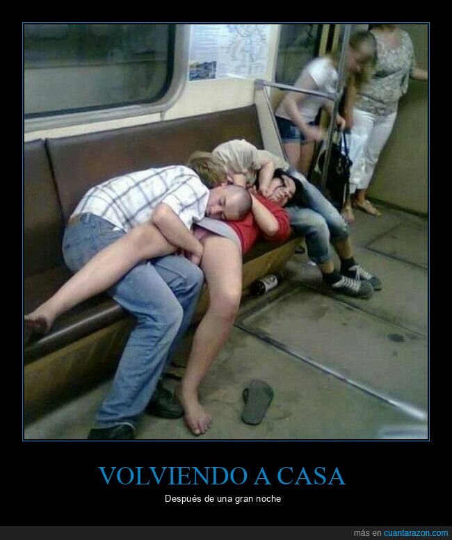 durmiendo,metro