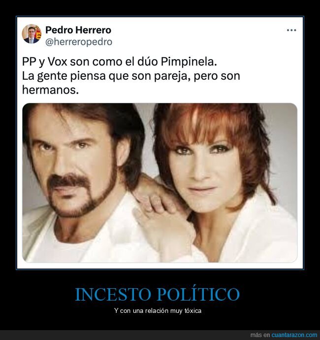 pp,vox,pimpinela,pareja,hermanos