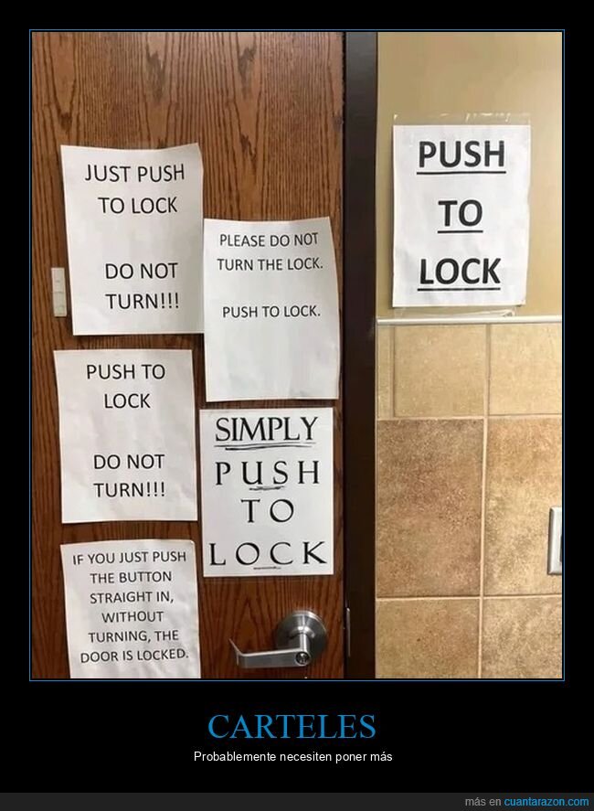 carteles,cerrar,pueta