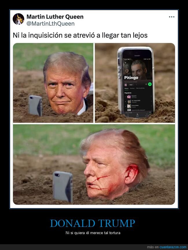 donald trump,oreja,pitingo,políticos,tortura