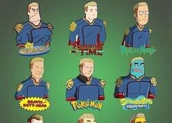 Enlace a Si el Patriota apareciera en distintas series animadas