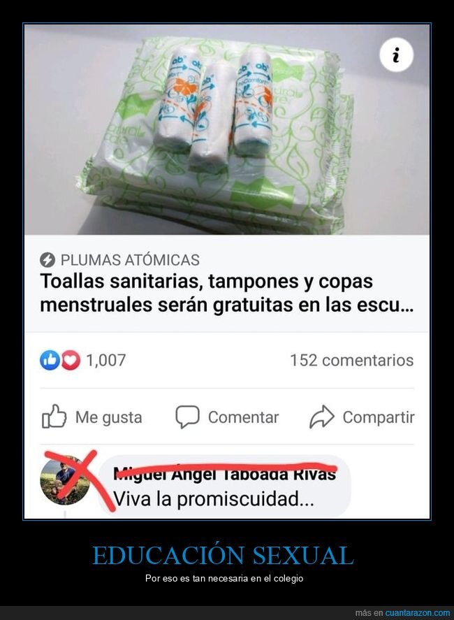 ignorancia,toallitas,tampones,fail