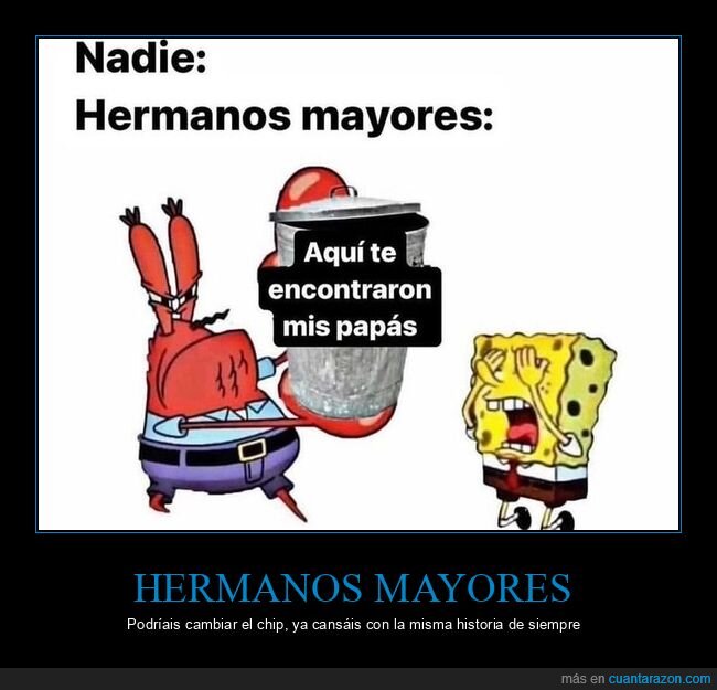 hermanos,mayores,basura,padres,encontrar