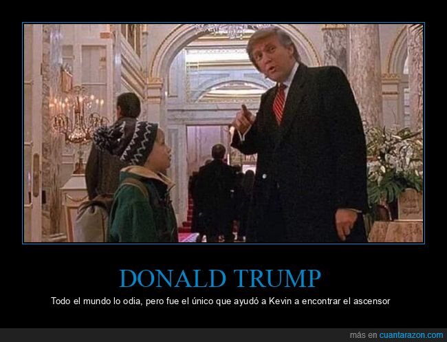 donald trump,kevin,solo en casa