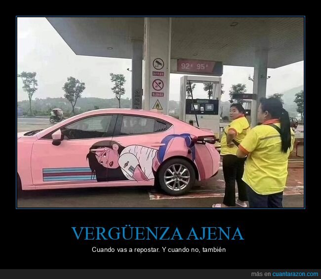 coche,gasolina,recargar,manguera,culo