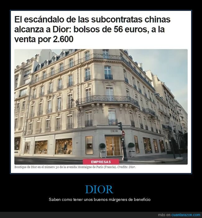 dior,bolsos,precio,subcontratas