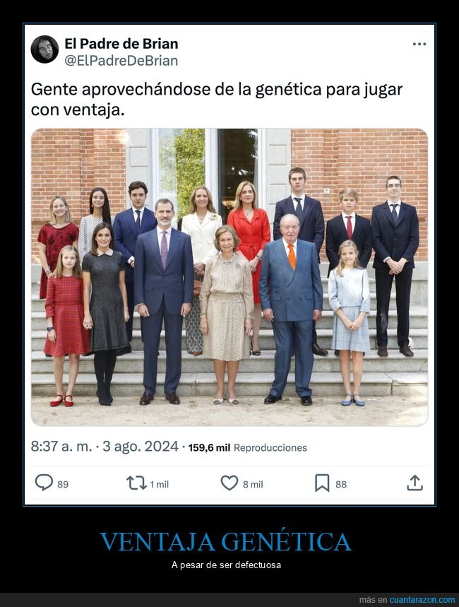 genética,ventaja,familia real