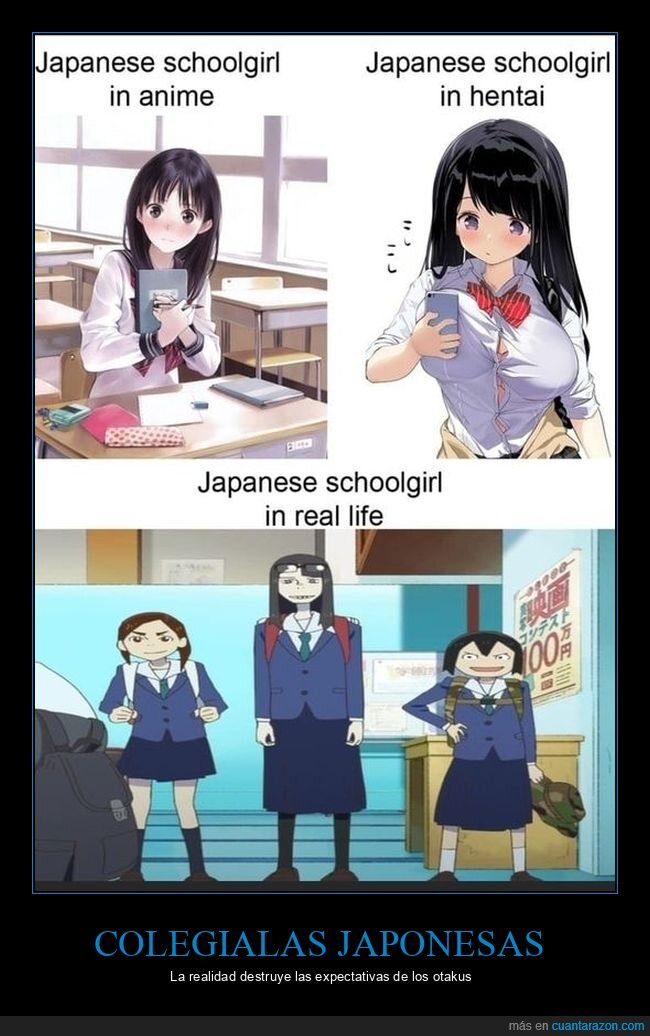 colegialas,japonesas,anime,realidad