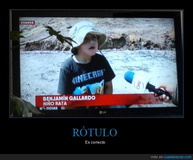 niño rata,rótulo