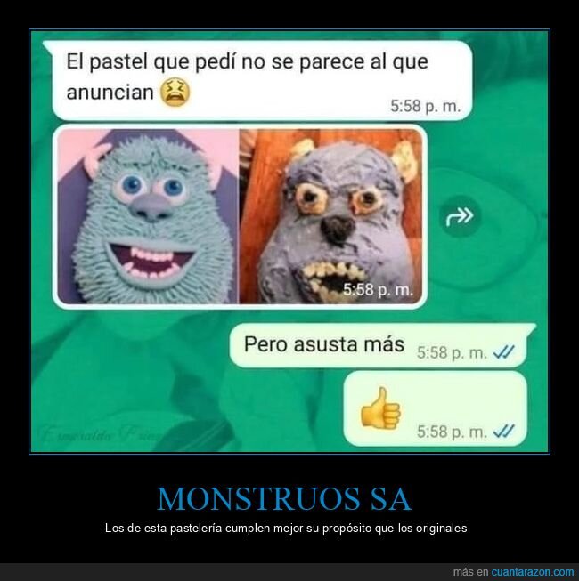 monstruos sa,pastel,asustar